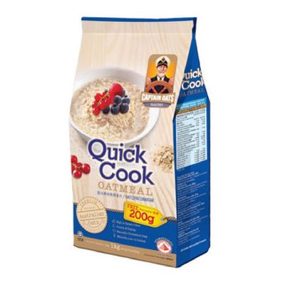 Captain Oats 200g (Quick Cook Oatmeal, 6 Packs)