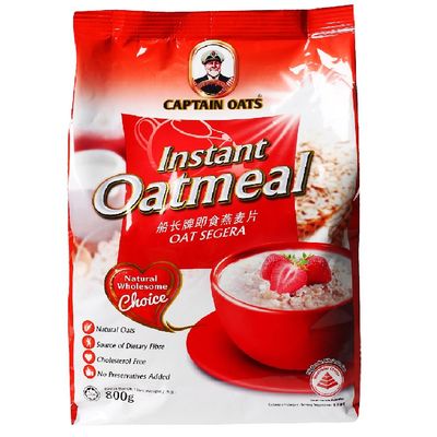 Captain Oats 800g (Instant Oatmeal, 6 Packs)