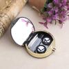 Bettal Simple Contact Lens Travel Case Container Kit Set with Mirror (Black) view 2