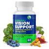Vision Support Eye Vitamins for Macular Health | Supplements with Lutein, Zinc, Vitamin A & Bilberry | Areds 2 Formula for Red & Dry Eyes, Sight Care (1 Bottle, 60 Capsules) view 1
