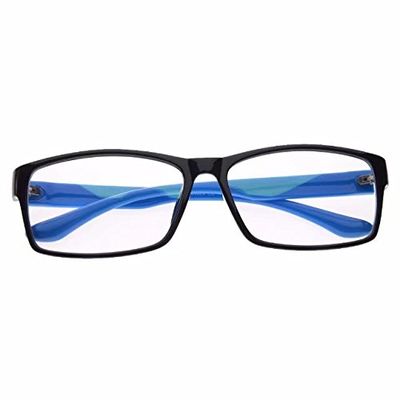 JCERKI Blue Lightweight Frame bi-Focal Lens Reading Glasses 2.75 Men Women Fashion Light bi-Focal Lens Reading Eyeglasses