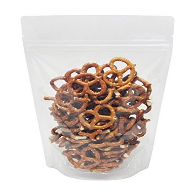 BAP 8 oz Clear Stand up Pouch with Zip (100 pcs)