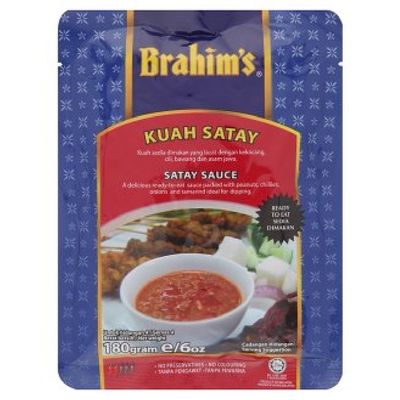 Brahim's Sauce / Paste 180g (Satay, 6 Packs)