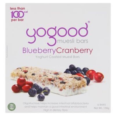 Yogood Muesli Bars 23g (Blueberry Cranberry Muesli, 18 Bars)