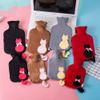 1L Hot Water Bottle with Cover Hot& Cold Relief-Leopard view 2