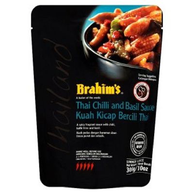 Brahim's Sauce 300g (Thai Chilli And Basil, 9 Packs)