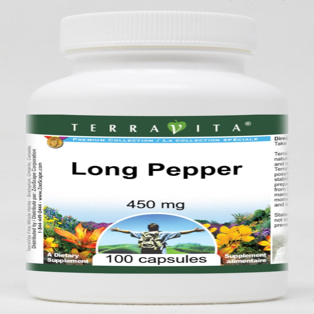 Long Pepper - 450 mg (100 Capsules, ZIN: 521130)