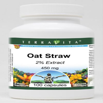Oat Straw 2% - 450 mg (100 Capsules, ZIN: 520972) - 3 Pack