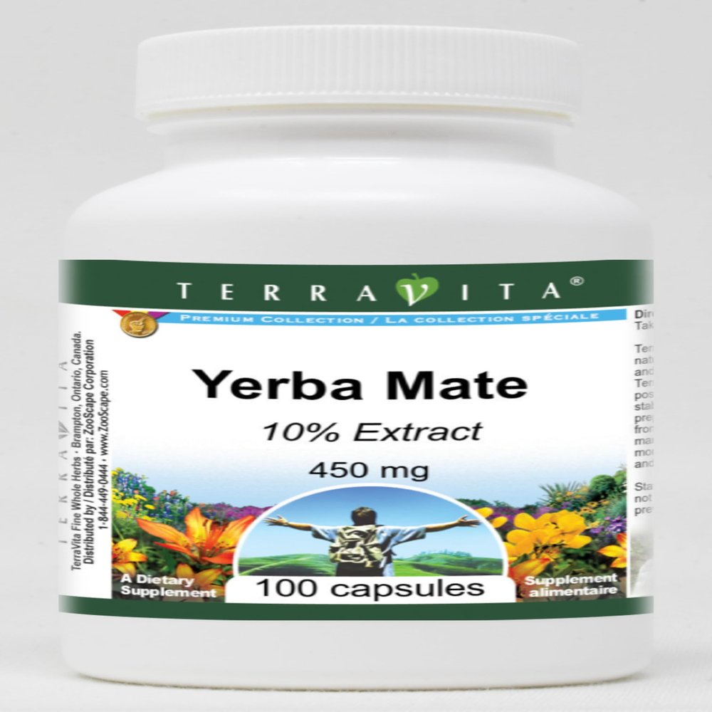 Yerba Mate 10% - 450 mg (100 capsules, ZIN: 521703)