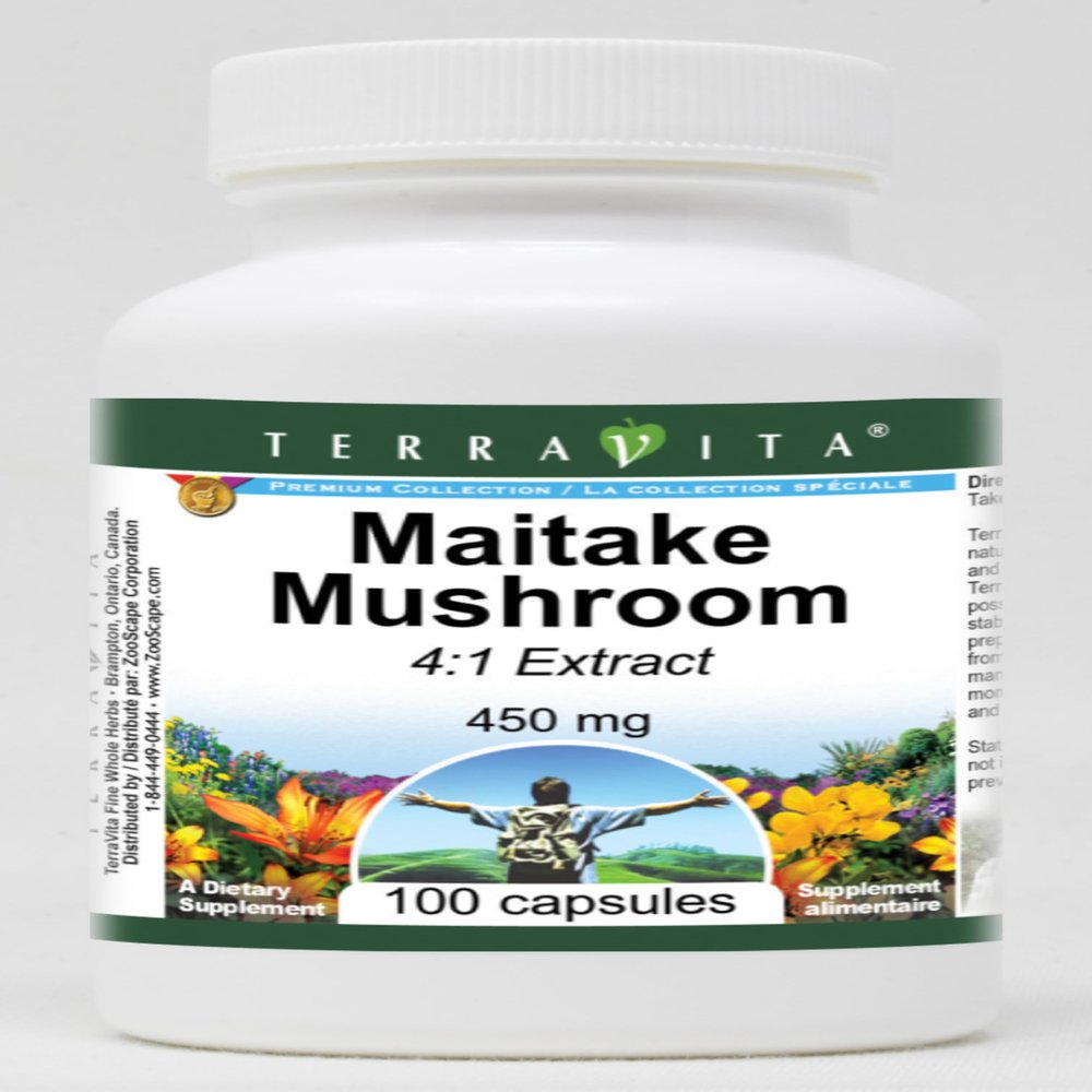 Maitake Mushroom 4:1-450 mg (100 Capsules, ZIN: 521987) - 3 Pack
