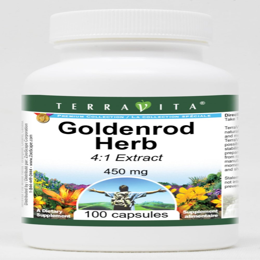 Goldenrod Herb 4:1-450 mg (100 Capsules, ZIN: 520282)