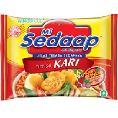 Wings Food Sedaap Instant Noodle 69g/70g/73g/75g/88g/91g (Spicy Curry Kari 73g, 40 Packs)