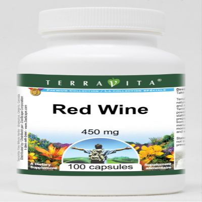 Red Wine - 450 mg (100 Capsules, ZIN: 521275) - 3 Pack