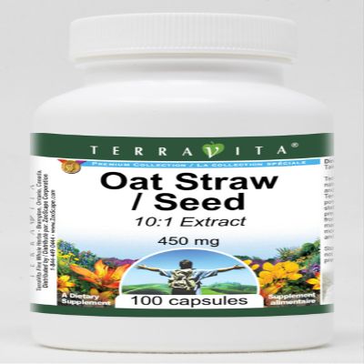 Oat Straw/Seed 10:1-450 mg (100 Capsules, ZIN: 520982) - 3 Pack