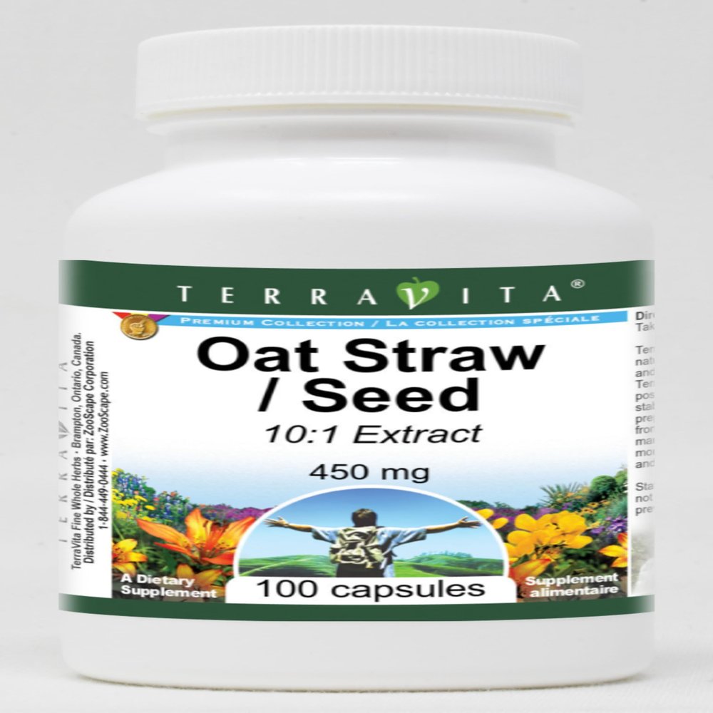 Oat Straw/Seed 10:1-450 mg (100 Capsules, ZIN: 520982) - 3 Pack