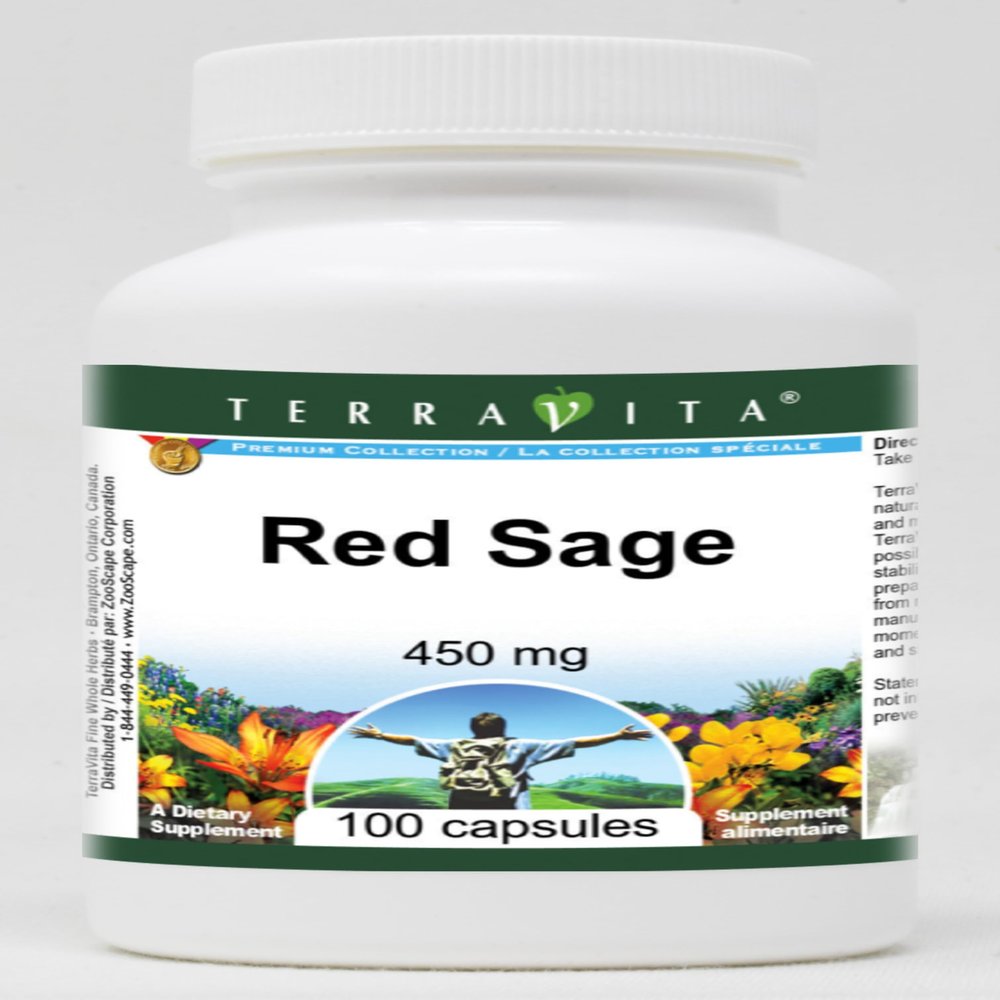 Red Sage - 450 mg (100 Capsules, ZIN: 521335)