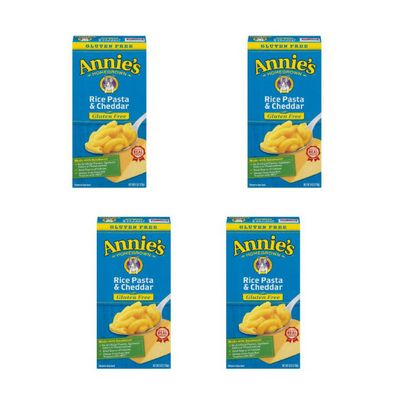 Annie's Gluten Free Macaroni and Cheese, Rice Pasta & Cheddar Mac and Cheese, 6 oz Box (Pack of 4)
