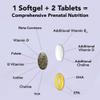Theralogix TheraNatal Complete Prenatal Vitamin Supplement - 91-Day Supply - with DHA, Vitamin D3, Folate, Iodine, Choline, Iron, Vitamin B6 & More - NSF Certified - 182 Tablets & 91 Softgels view 3