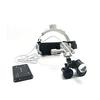 3.5X Loupes Binocular Glass Magnifier Leather Headband DY-108 New Type with LED Headlight (Black) view 1