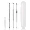 3 Pcs Ear Pick Earwax Removal Kit, Geengle Ear Cleansing Tool Set, Ear Curette Ear Wax Remover Tool with a Cleaning Brush and Storage Box view 1