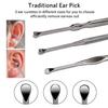 3 Pcs Ear Pick Earwax Removal Kit, Geengle Ear Cleansing Tool Set, Ear Curette Ear Wax Remover Tool with a Cleaning Brush and Storage Box view 2