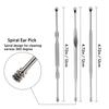 3 Pcs Ear Pick Earwax Removal Kit, Geengle Ear Cleansing Tool Set, Ear Curette Ear Wax Remover Tool with a Cleaning Brush and Storage Box view 3
