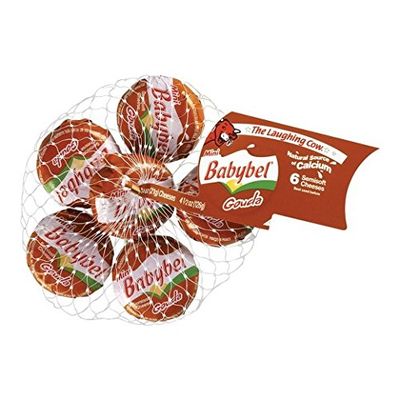 LAUGHING COW Mini Babybel Semi-Soft Cheese, Gouda, 4.2 Ounce (Pack of 12)