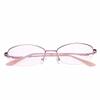 Jcerki Women Metal Half-Frame Photochromic Gray Reading Glasses 5.50 Strengths Women Metal Half-Frame Fashion Readers Eyeglasses view 2