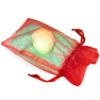 Pack Of 10, Solid Red Organza Sheer Bags W/Coordinating Satin Drawstrings 6 x 10" 100% Nylon view 1