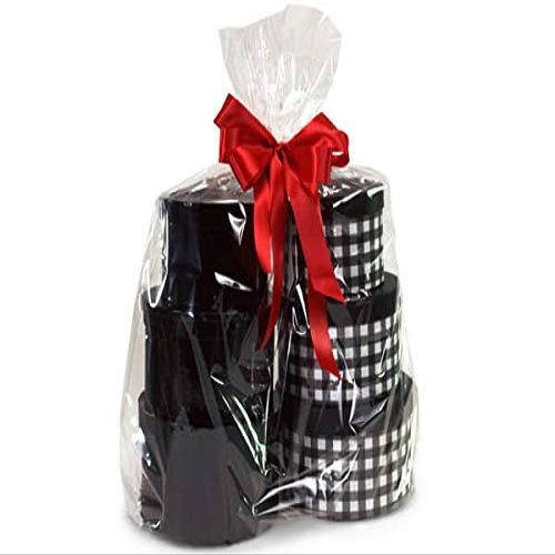 A1 Bakery Supplies Morepack Large Cello/Cellophane Bags,27 x 35Inches Clear Basket Bags BOPP Plastic Cellophane Wrap for Gift Baskets Packaging 15 Pack
