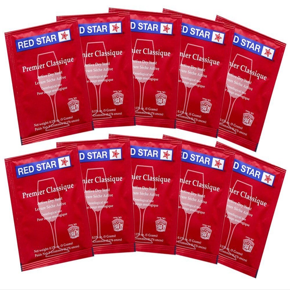 Red Star YRHfvF Active Dry Yeast, Premier Classique, Pack of 10 (2 Units)