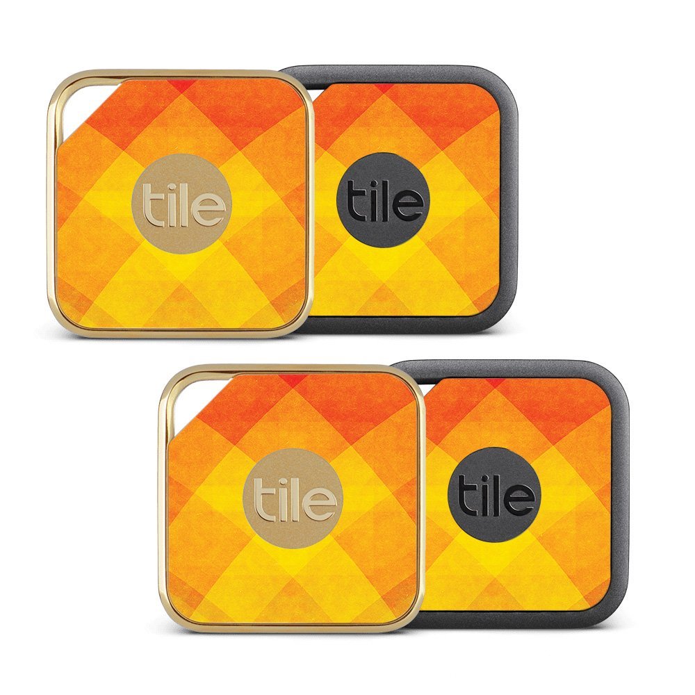 MightySkins Skin Compatible with Tile Pro Sport and Style Smart (Pack of 4 Skins) - Orange Texture | Protective, Durable, and Unique Vinyl wrap Cover | Easy to Apply, Remove | Made in The USA