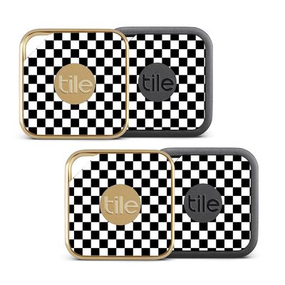 MightySkins Skin Compatible with Tile Pro Sport and Style Smart (Pack of 4 Skins) - Check | Protective, Durable, and Unique Vinyl wrap Cover | Easy to Apply, Remove | Made in The USA
