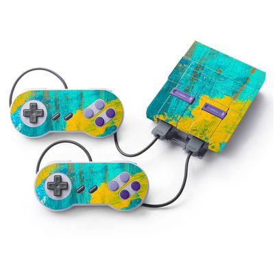 MightySkins Skin Compatible with Nintendo Super NES Classic - Acrylic Blue | Protective, Durable, and Unique Vinyl Decal wrap Cover | Easy to Apply, Remove, and Change Styles | Made in The USA