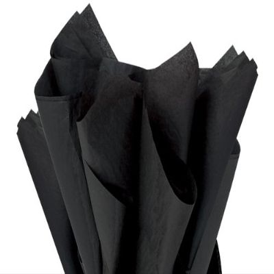 A1BakerySupplies Quality Gift Wrap Color Tissue Paper - Preimum Quality Paper Made in USA 15 X 20 Inches - 225 Sheets per Pack (Black)