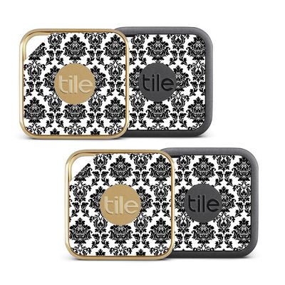 MightySkins Skin Compatible with Tile Pro Sport and Style Smart (Pack of 4 Skins) - Vintage Damask | Protective, Durable, and Unique Vinyl wrap Cover | Easy to Apply, Remove | Made in The USA