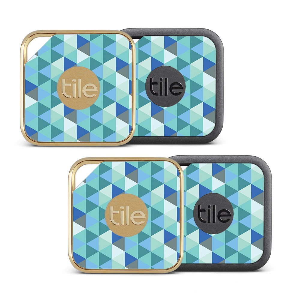 MightySkins Skin Compatible with Tile Pro Sport and Style Smart (Pack of 4 Skins) - Blue Kaleidoscope | Protective, Durable, and Unique Vinyl wrap Cover | Easy to Apply, Remove | Made in The USA