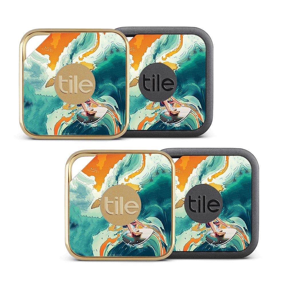 MightySkins Skin Compatible with Tile Pro Sport and Style Smart (Pack of 4 Skins) - Acid Surf | Protective, Durable, and Unique Vinyl wrap Cover | Easy to Apply, Remove | Made in The USA