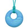 Munchables Scribbles Sensory Chew Necklace  Chewy Fidget Toy for Adults, Teens and Girls (Aqua) view 1