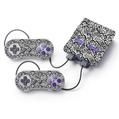 MightySkins Skin Compatible with Nintendo Super NES Classic - Abstract Black | Protective, Durable, and Unique Vinyl Decal wrap Cover | Easy to Apply, Remove, and Change Styles | Made in The USA