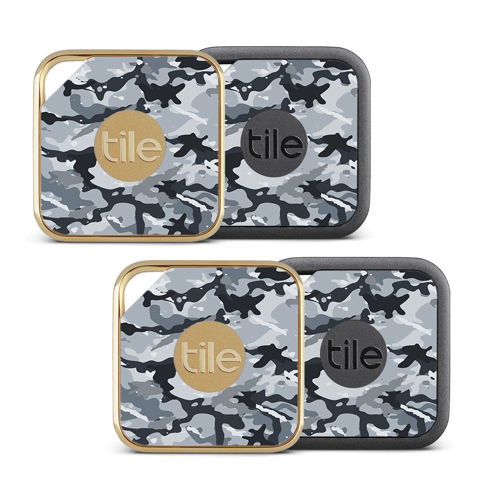 MightySkins Skin Compatible with Tile Pro Sport and Style Smart (Pack of 4 Skins) - Gray Camouflage | Protective, Durable, and Unique Vinyl wrap Cover | Easy to Apply, Remove | Made in The USA