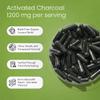 NaturaLife Labs Activated Charcoal 1200 mg per Serving  from Coconut Shells  100 Veg Capsules  Non-GMO, Gluten-Free, Vegan view 3