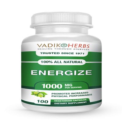 Energize by Vadik Herbs | Herbal Remedy for Increased Energy, Strength, Stamina, Endurance in The Body | Great for Athletes! | Great Natural Coffee substitue Without The Side Effects (1 Pack)