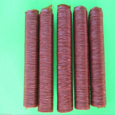 19 mm Slim Jim and Buck Stick Casings. Beef collagen product. Easy to use. 5 strands for smart usage. Makes 24 lbs of sticks