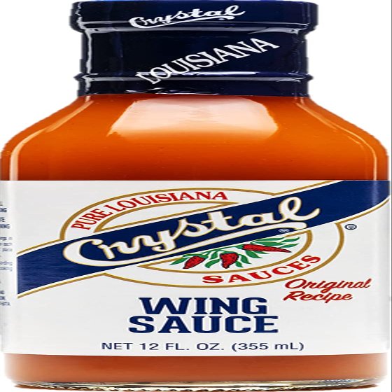 Crystal Pure Louisiana Original Wing Sauce, 12 Ounces (Pack of 1) - Aged Cayenne Peppers, Buffalo Wing Marinade, Bake, Broil, Grill