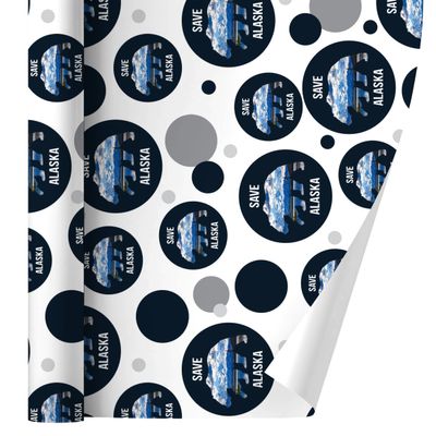 GRAPHICS & MORE Save Alaska with Bear Mountains Water Gift Wrap Wrapping Paper Roll