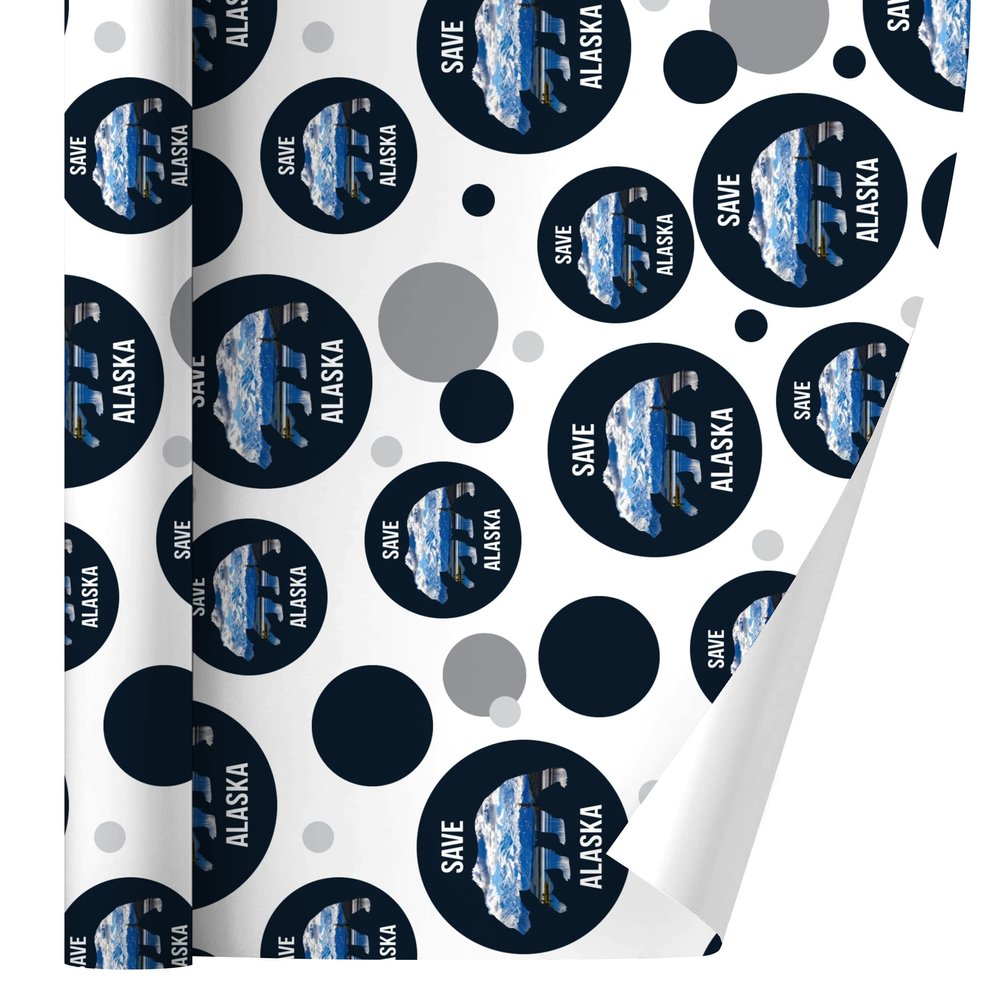 GRAPHICS & MORE Save Alaska with Bear Mountains Water Gift Wrap Wrapping Paper Roll