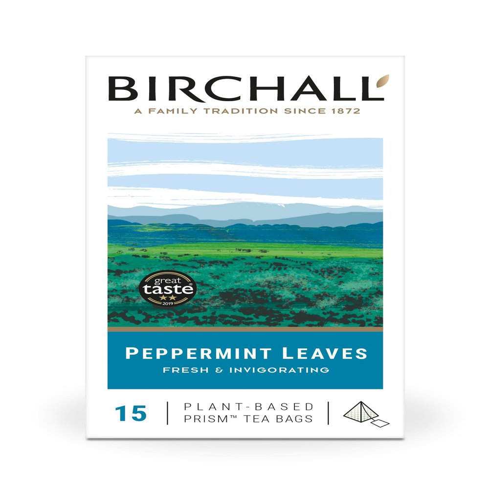 Birchall -Peppermint leaves Prism Tea Bags 15 count