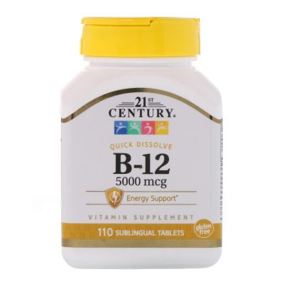21st Century B-12 5000 mcg Tablets Sublingual - 110 Tablets