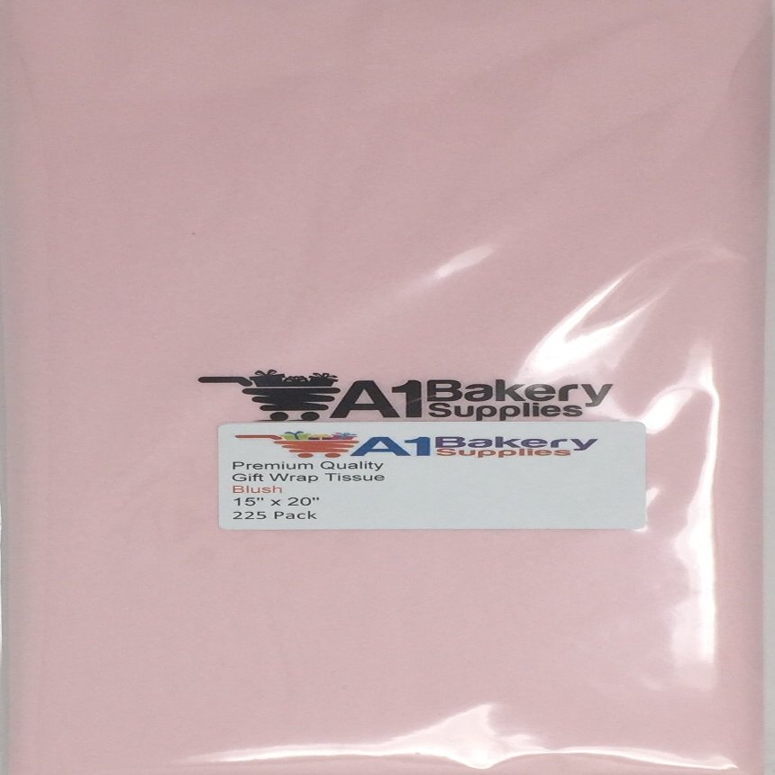 A1BakerySupplies Gift Wrap Color Tissue Paper - Preimum Quality Paper Made in USA 15 X 20 Inches - 225 Sheets per Pack (Blush)